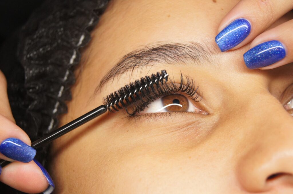 Enhanced eyebrows and lashes with lifted appearance
